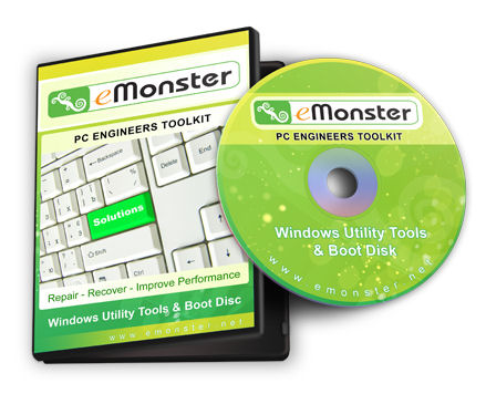 PC Engineer Toolkit CD - Easily Fix Your PC Problems - Windows Utility & Boot Disk